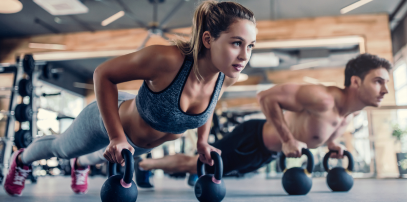 Pushups young people