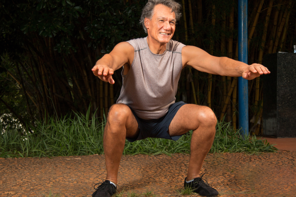 Old male squat