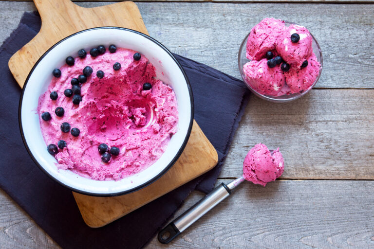 Creamy and Healthy Strawberry Banana Ice Cream with a Hint of Coconut