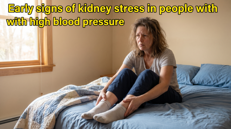 Thumbnail Early signs of kidney stress in people with high blood pressure