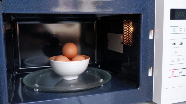Why you should never put eggs with shells in the microwave