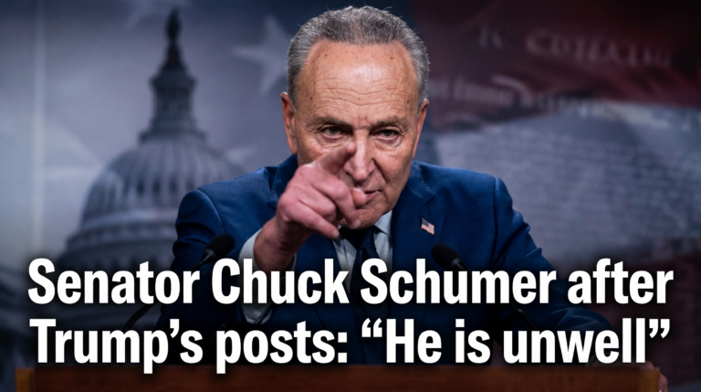 Senator Chuck Schumer after trumps