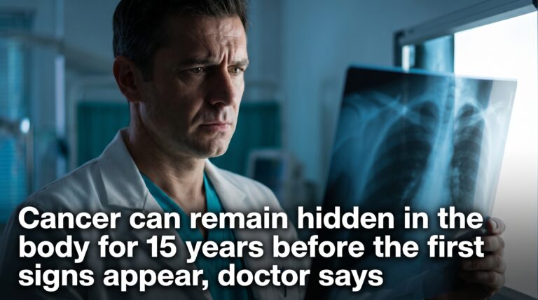 Thumbnail Cancer can remain hidden in the body for 15 years before the first signs appear,