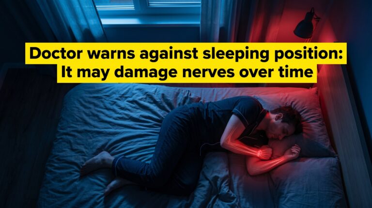 Thumbnail Doctor warns against sleeping position It may damage nerves over time
