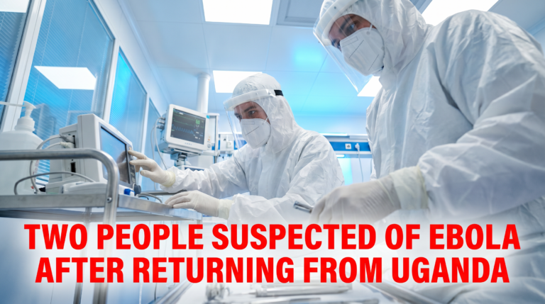 Thumbnail Two people suspected of ebola after returning from Uganda