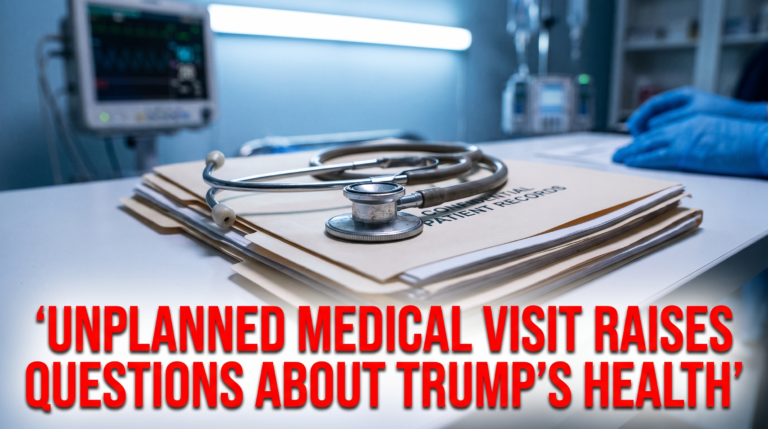 Thumbnail Unplanned medical visit raises questions about trumps