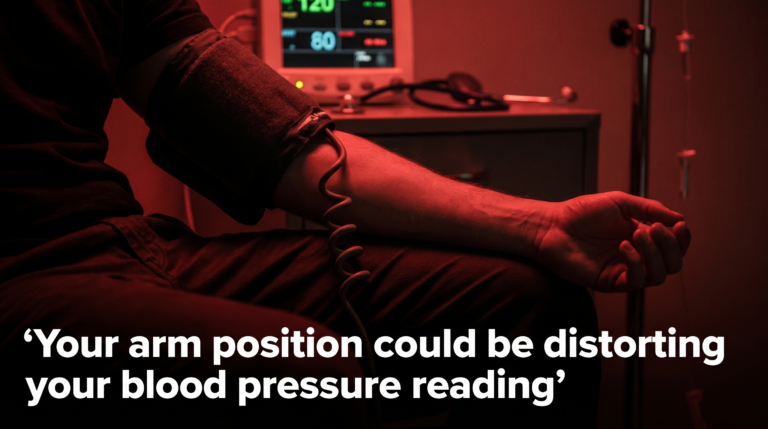 Thumbnail Your arm position could be distorting your blood pressure reading