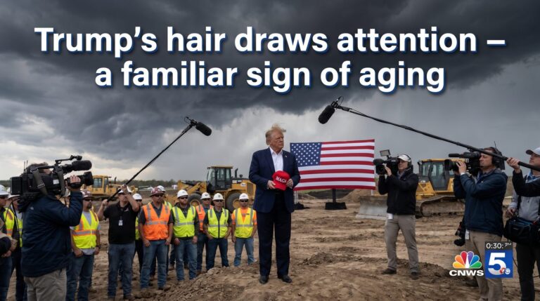 Trump’s hair draws attention – a familiar sign of aging