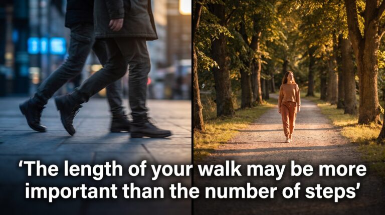 The length of your walk may be more important than the number of steps