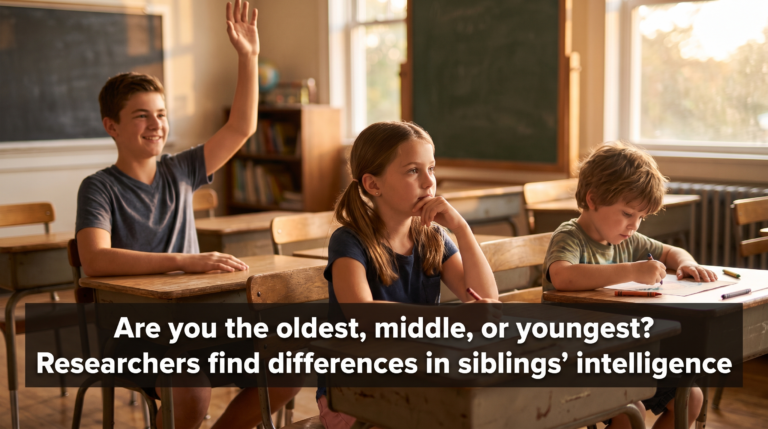 Are you the oldest, middle, or youngest? Researchers find differences in siblings’ intelligence