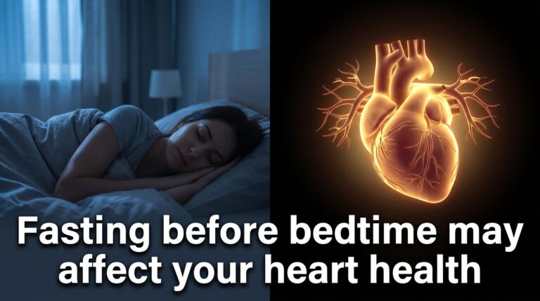 Fasting before bedtime may affect your heart health
