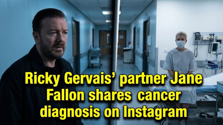 Ricky Gervais’ partner Jane Fallon shares cancer diagnosis on Instagram