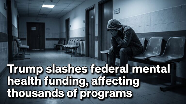 Trump slashes federal mental health funding, affecting thousands of programs