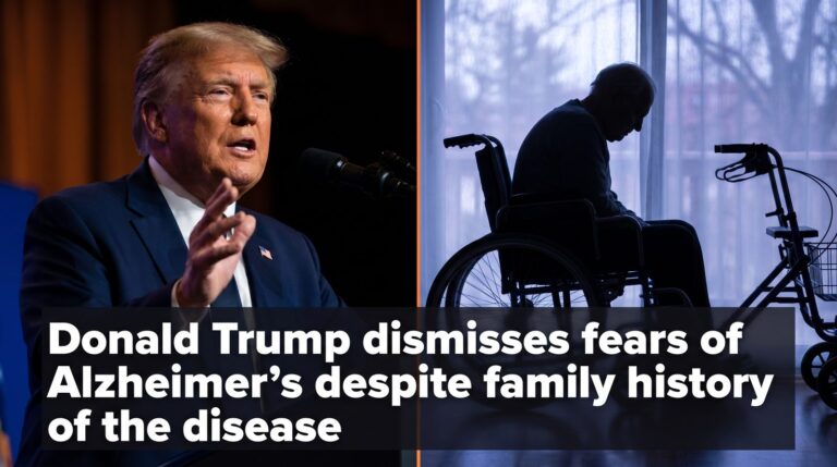 Donald Trump dismisses fears of Alzheimer’s despite family history of the disease