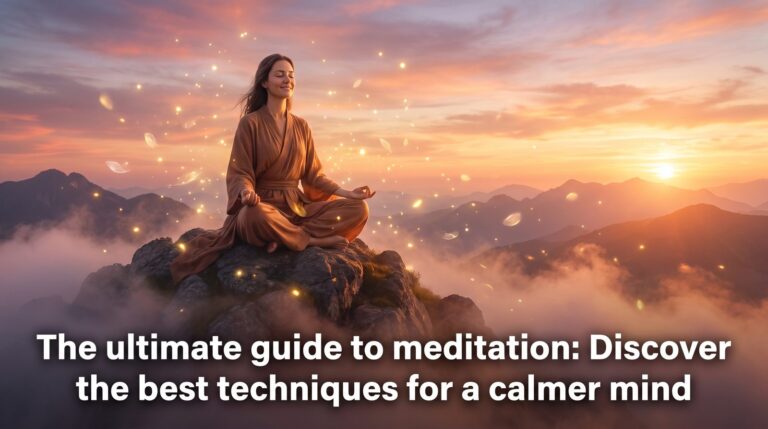 The ultimate guide to meditation: Discover the best techniques for a calmer mind