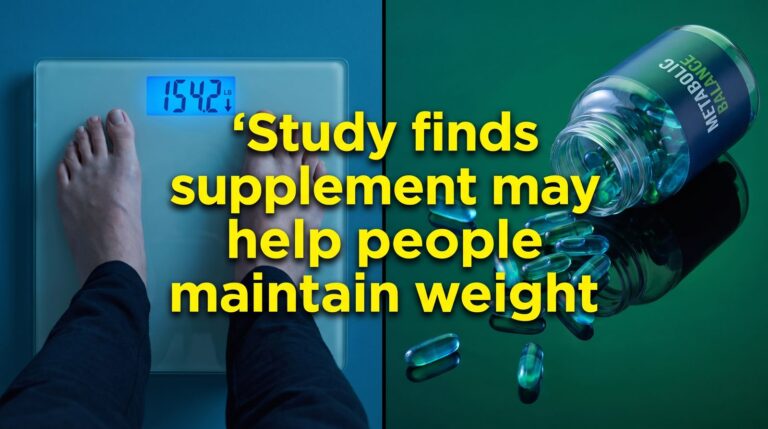 Study finds supplement may help people maintain weight loss