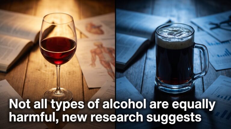 Not all types of alcohol are equally harmful, new research suggests
