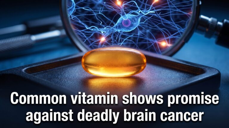 Common vitamin shows promise against deadly brain cancer