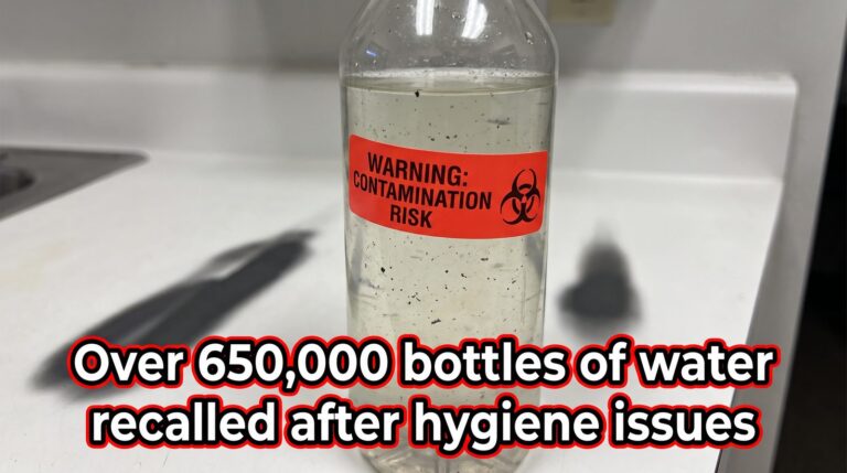 Over 650,000 bottles of water recalled after hygiene issues