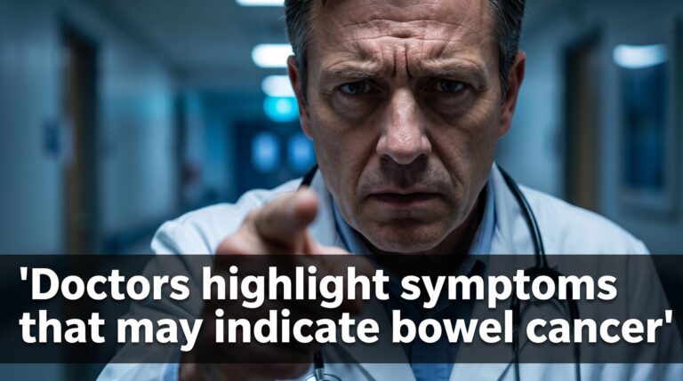 Doctors highlight symptoms that may indicate bowel cancer