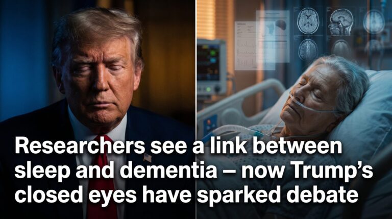Researchers see a link between sleep and dementia – now Trump’s closed eyes have sparked debate