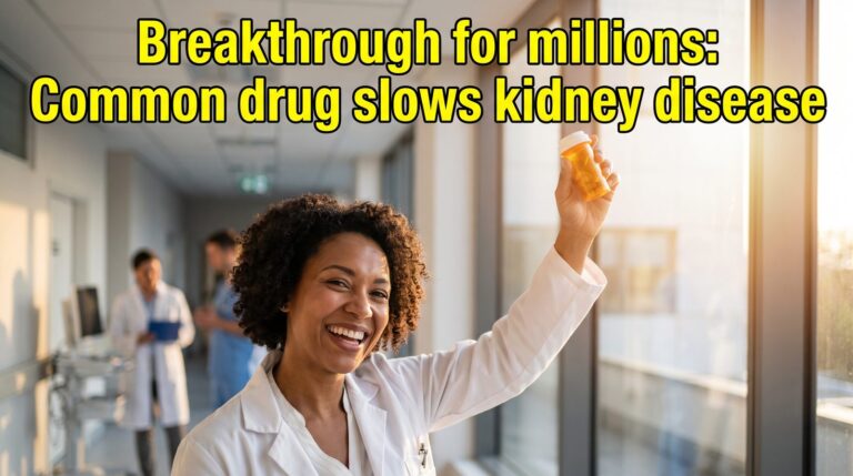 Breakthrough for millions: Common drug slows kidney disease