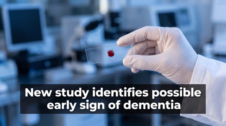 New study identifies possible early sign of dementia