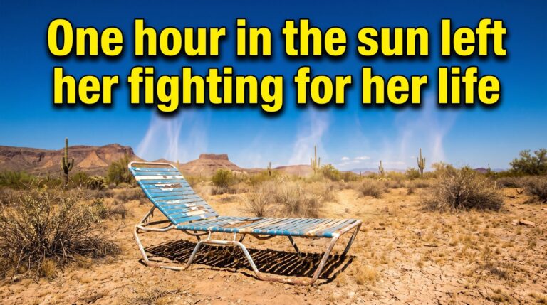 One hour in the sun left her fighting for her life