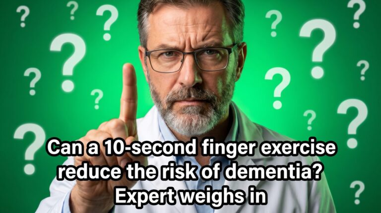 Can a 10-second finger exercise reduce the risk of dementia? Expert weighs in
