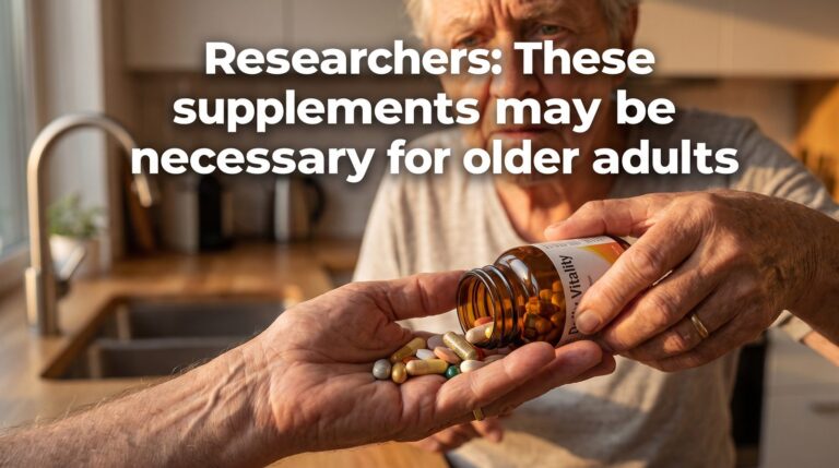 Researchers: These supplements may be necessary for older adults
