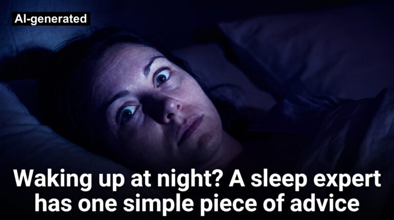 Waking up at night? A sleep expert has one simple piece of advice