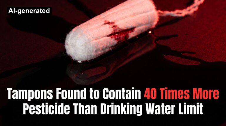 Tampons Found to Contain 40 Times More Pesticide Than Drinking Water Limit