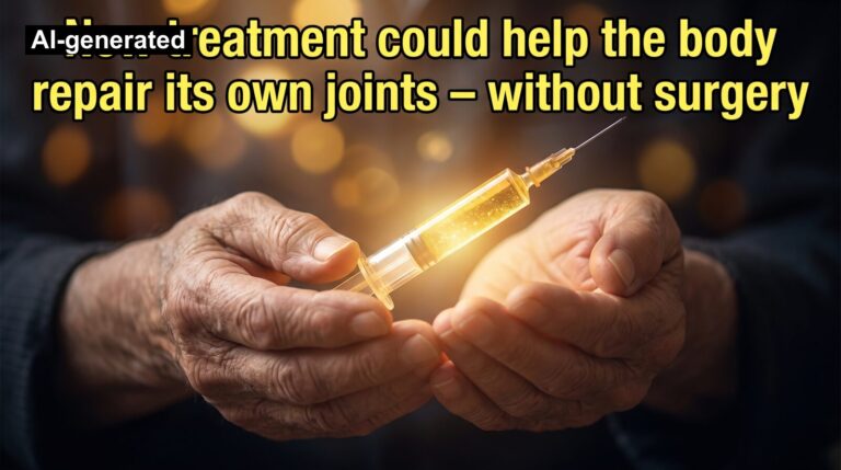 New treatment could help the body repair its own joints – without surgery