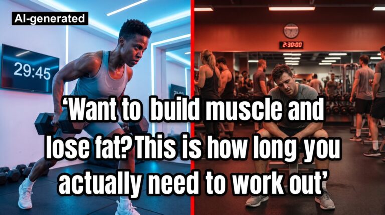 Want to build muscle and lose fat? This is how long you actually need to work out