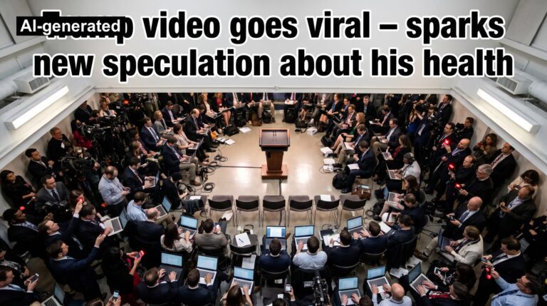 Trump video goes viral – sparks new speculation about his health