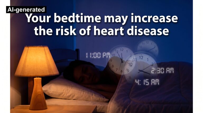 Your bedtime may increase the risk of heart disease